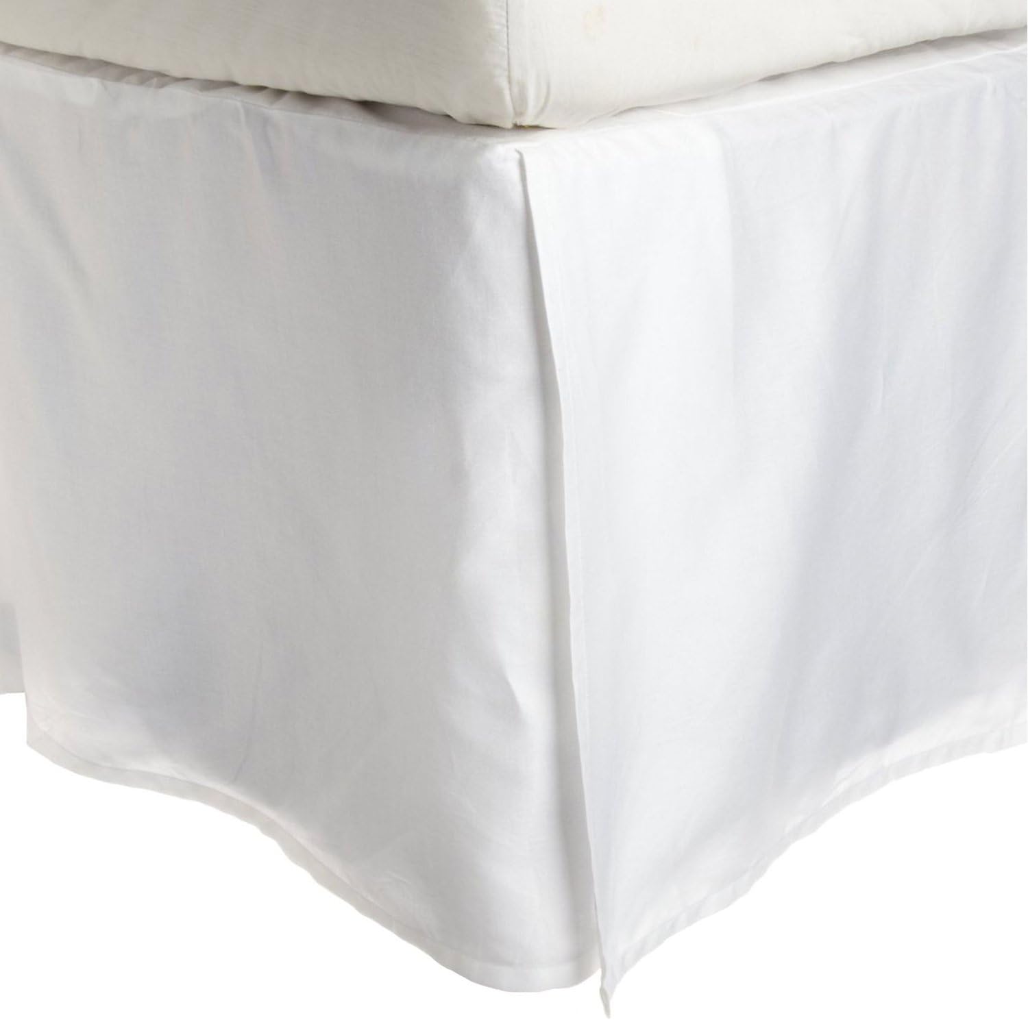 Superior 100 Brushed Microfiber Bed Skirt Queen White