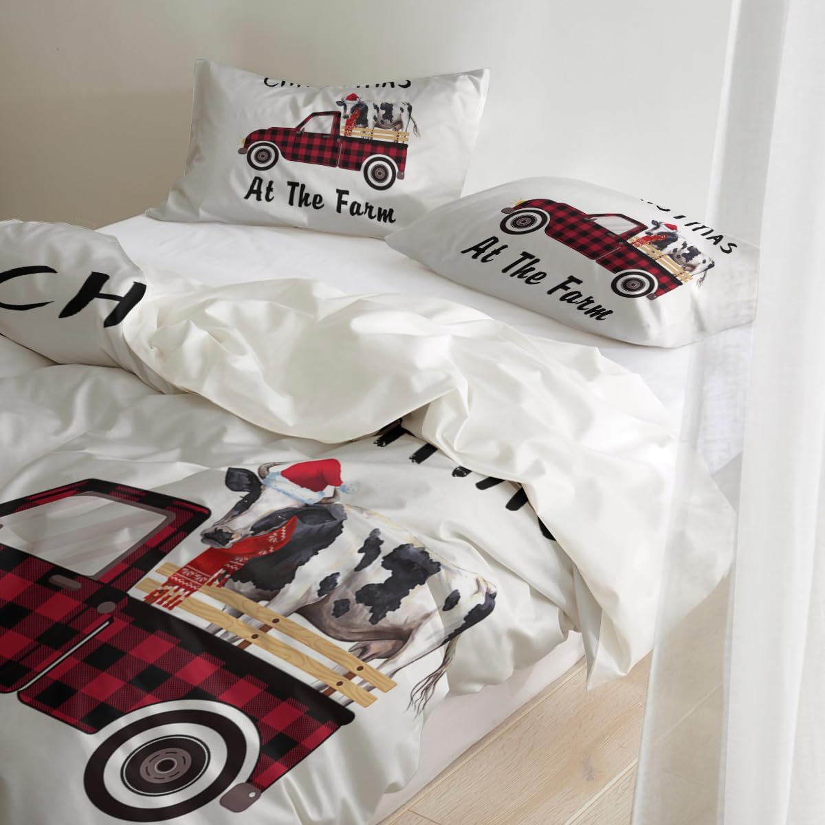 LooPoP Farm Christmas Comforter Set California King 1