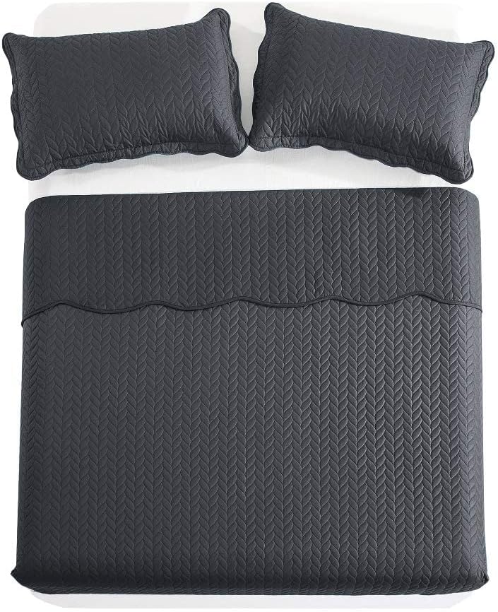MOONLIGHT20015 Quilt Pillow Set Queen Size