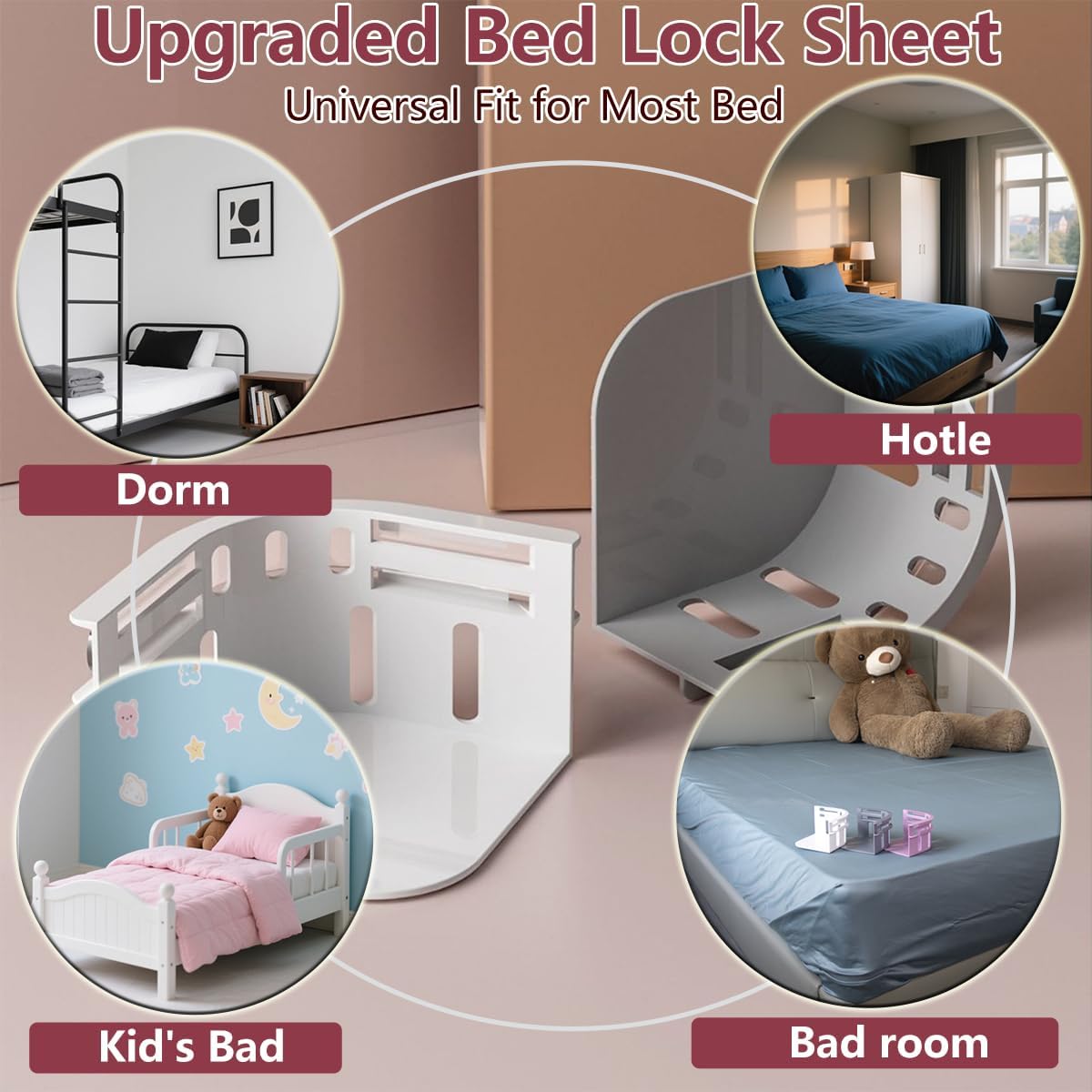 JENHOME Bed Sheet Holders for Corners with 8 Straps