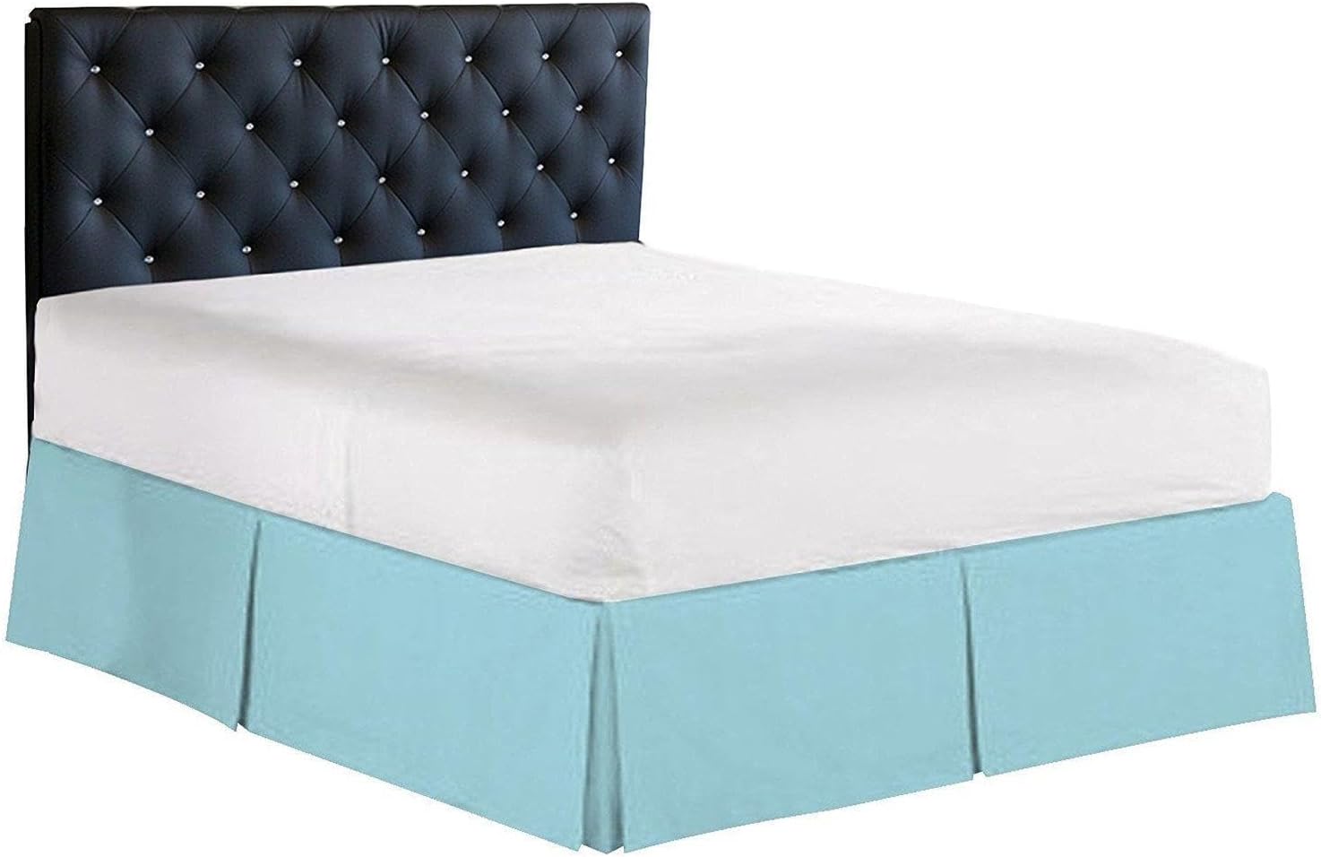 Elegance Linen Luxury 1500 Thread Count Bed Skirt - Twin 14inch Drop Fade Resistant
