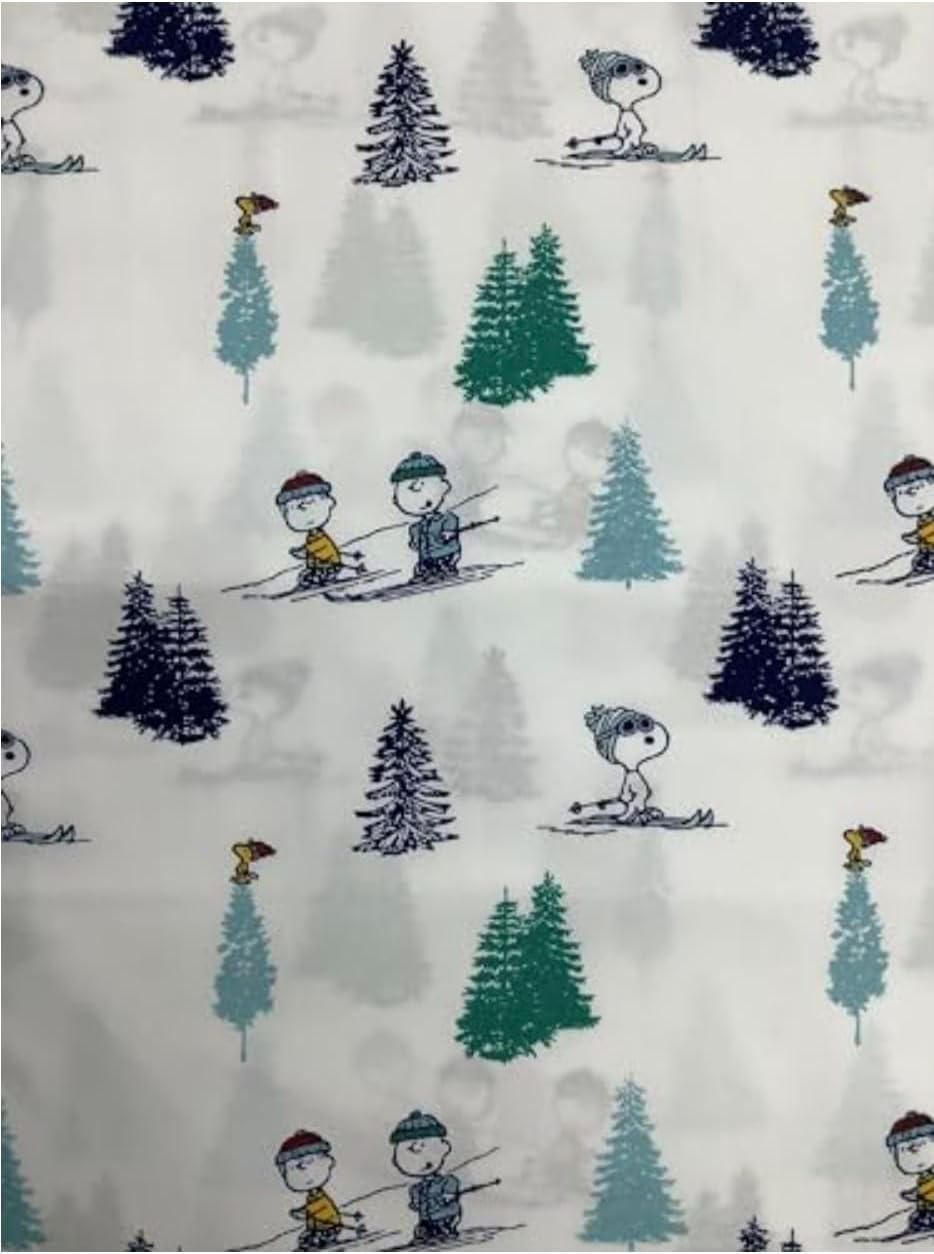 Peanuts Christmas Winter Themed Sheet Set - Queen