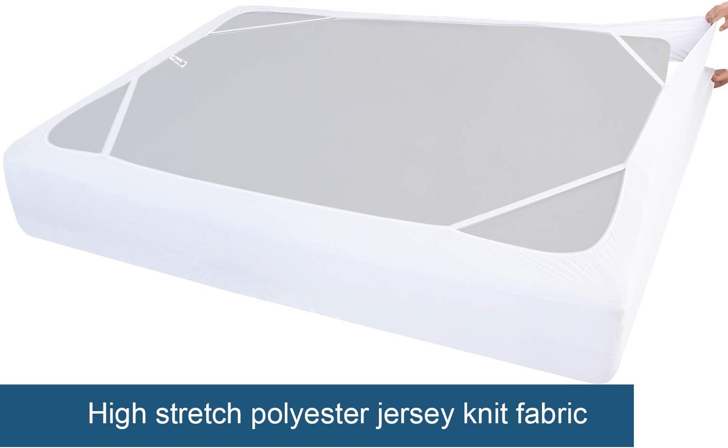 Moonsea Box Spring Cover Twin Size White 1