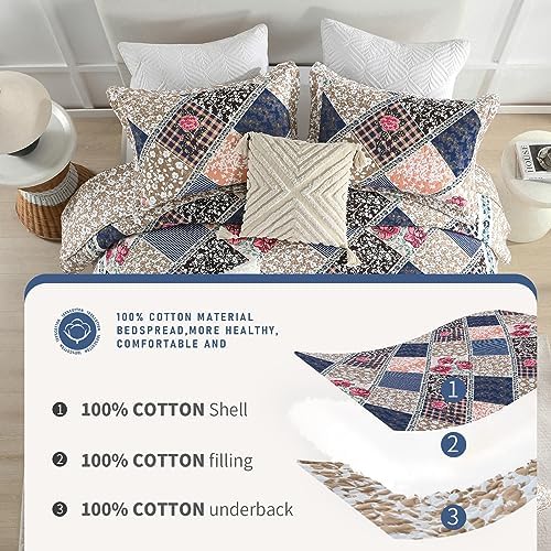 Finlonte Oversized Bedspread Set 3pc - 120x120 Inches