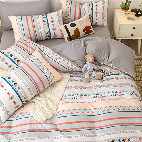 Feelyou Boho Duvet Cover Set Twin Size Zipper