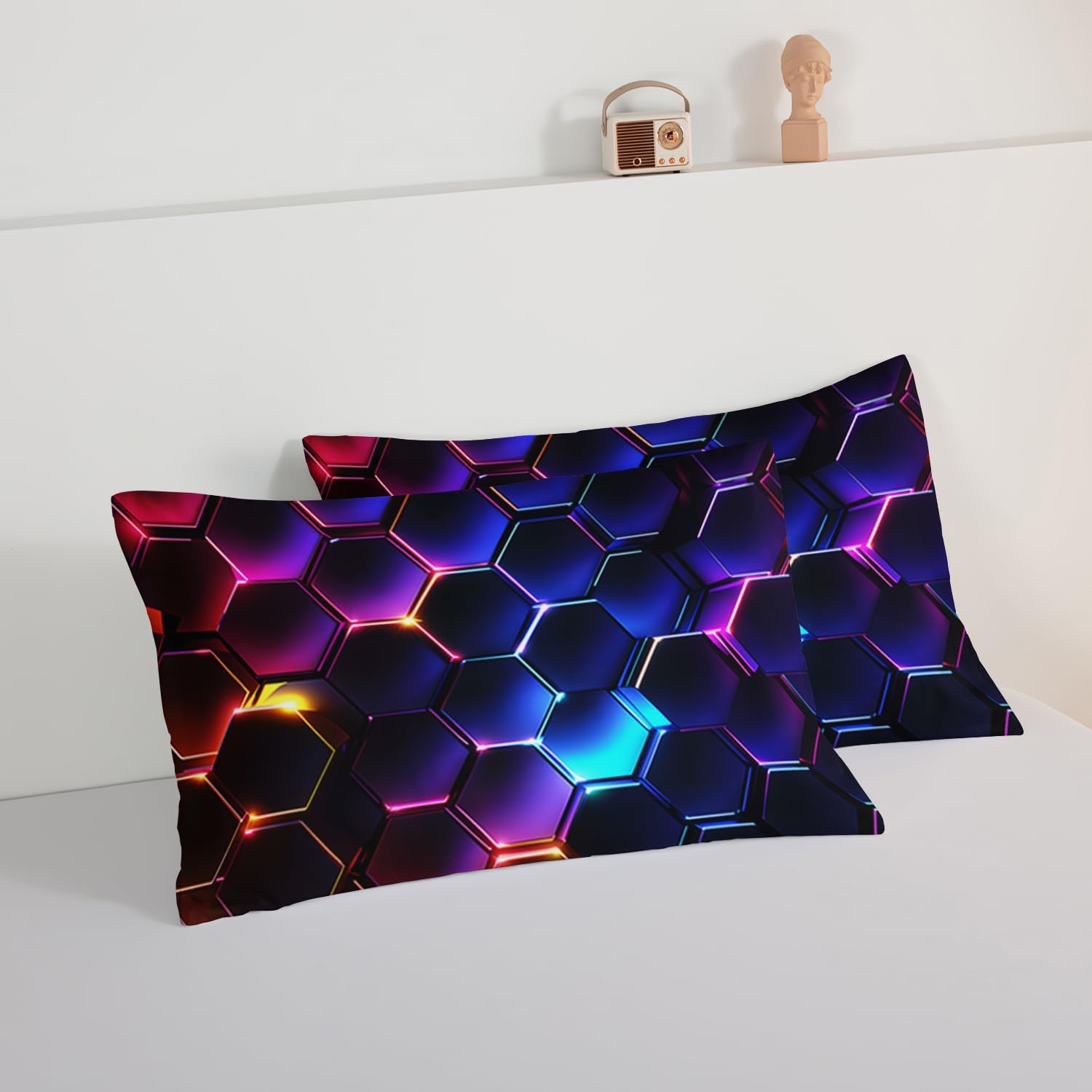 HOSIMA 3D Honeycomb Comforter Set for Boys 1
