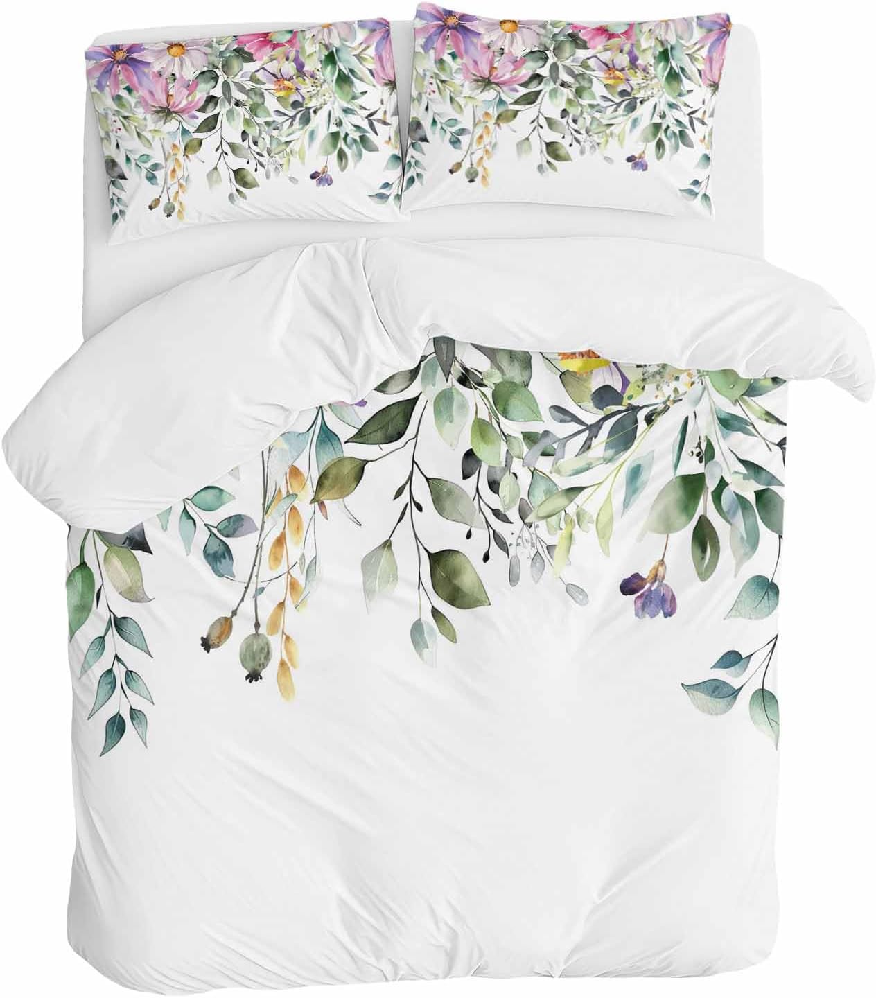 ZOE GARDEN Eucalyptus Duvet Cover Set 3 Piece
