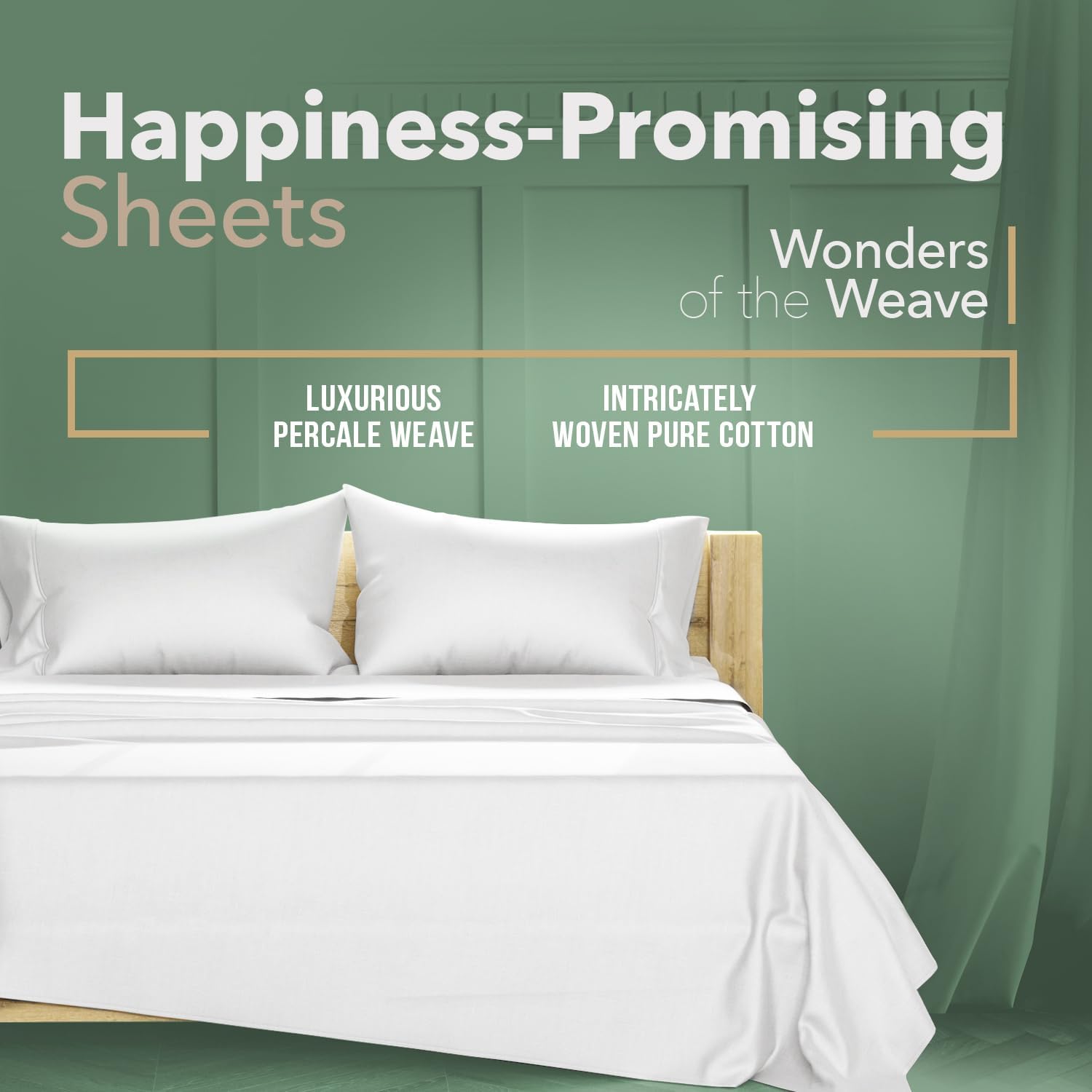 Texas Linen Co Organic Cotton Percale Sheets Twin XL Set