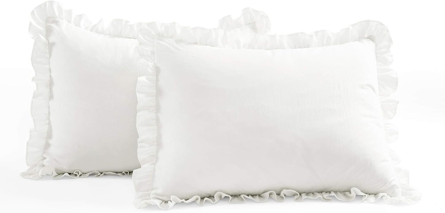 Lush Decor Allison Ruffle Skirt Bedspread 3 Piece Set Queen