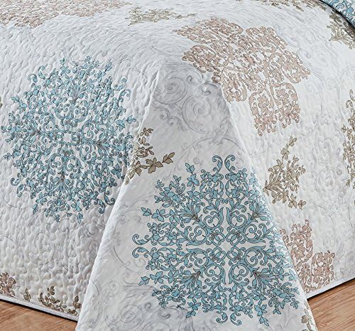 GrandLinen Reversible Bedspread Set Queen Size
