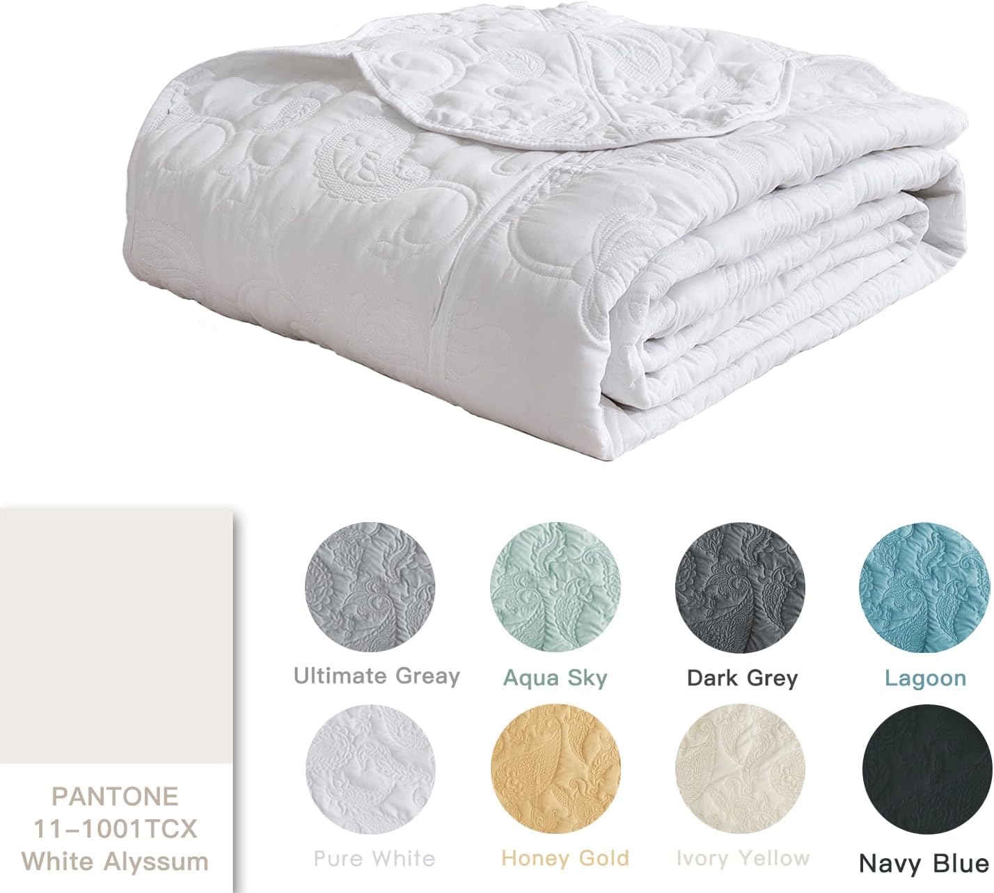 HZ HY Oversized King Bedspread Set 138x122