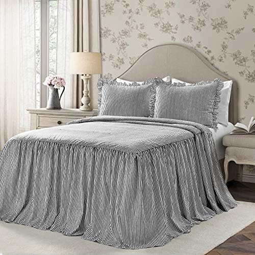 Lush Decor Ticking Stripe Bedspread 3 Piece Set