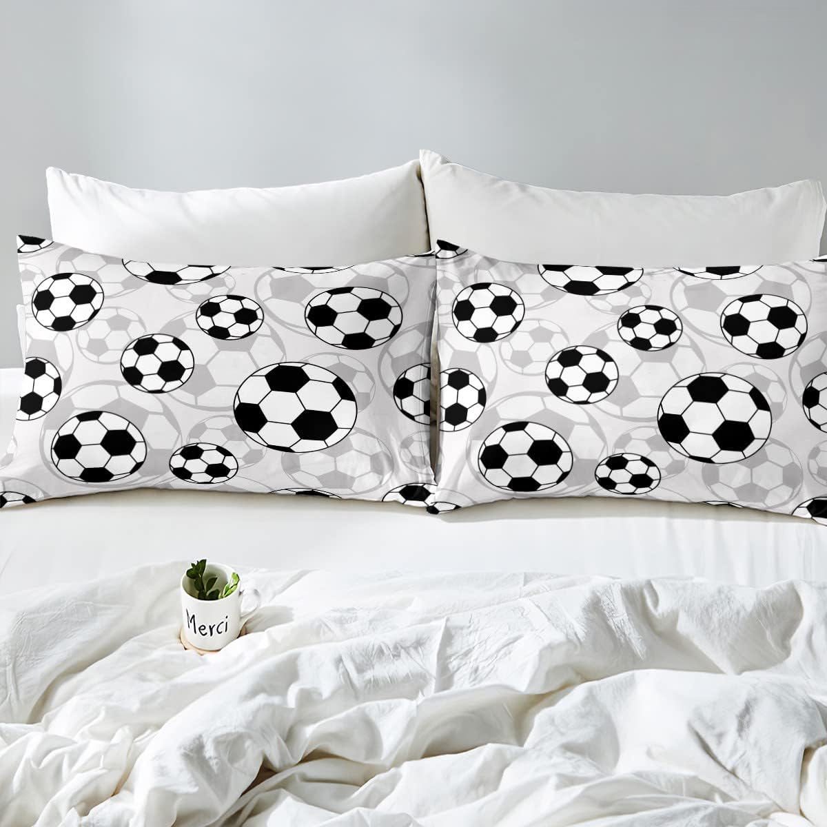 Feelyou Football Bed Sheet Set for Kids