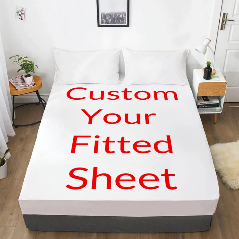 Custom Fitted Sheet with 8 Photos - Personalized Bed Sheet DIY