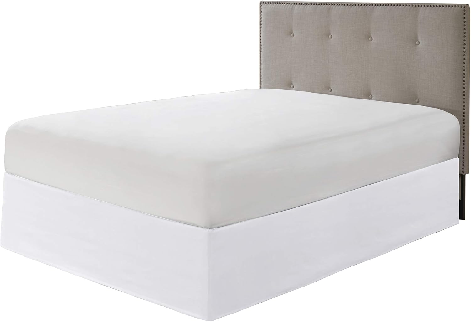 Madison Park Simple Fit Bedskirt White 6x236x26