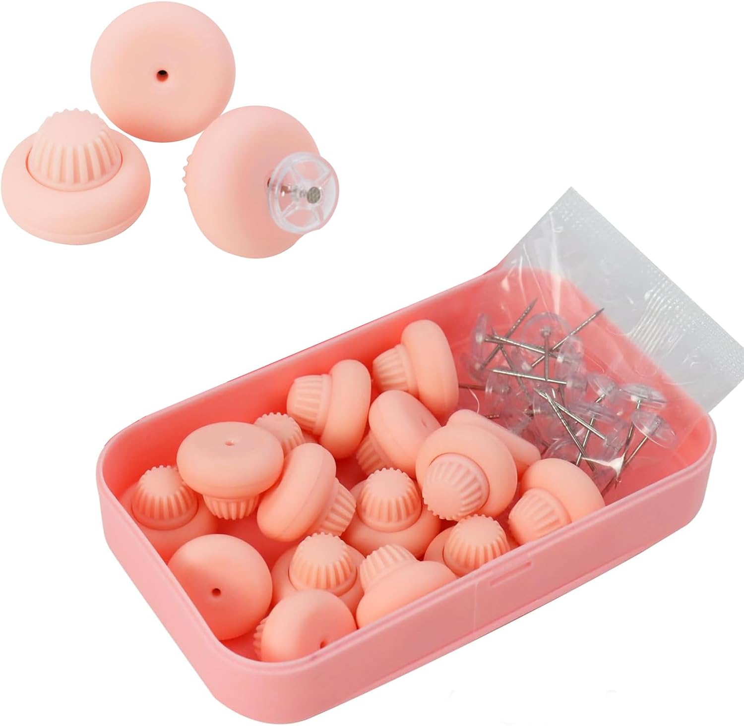 Duvet Cover Clips with Anti-Slip Safety Buckle Pink