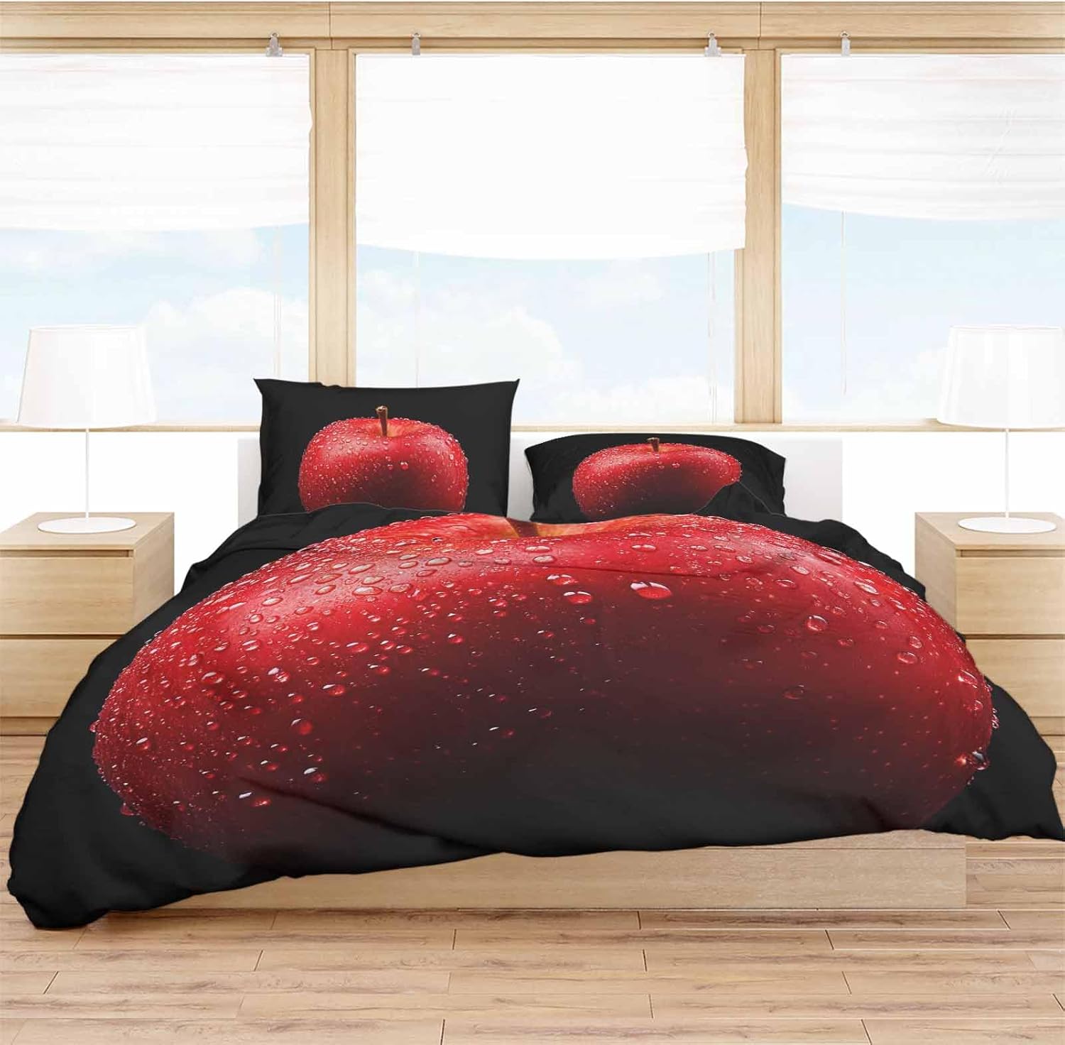 ZOE GARDEN Valentines Cal King Duvet Cover Set 3 Pieces