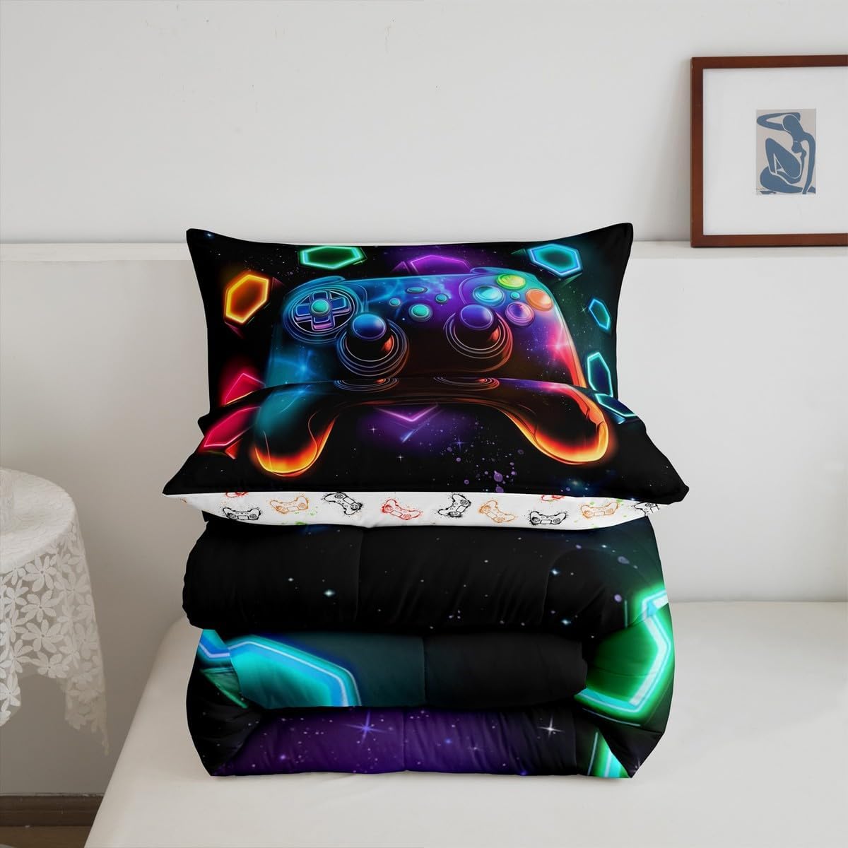 Erosebridal Gaming Comforter Set for Boys King Size