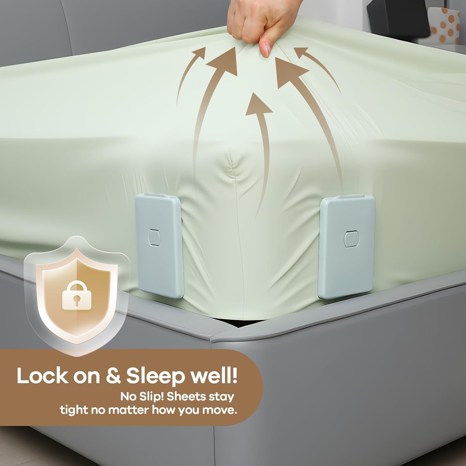 Eepicky Bed Sheet Fastener Set of 4
