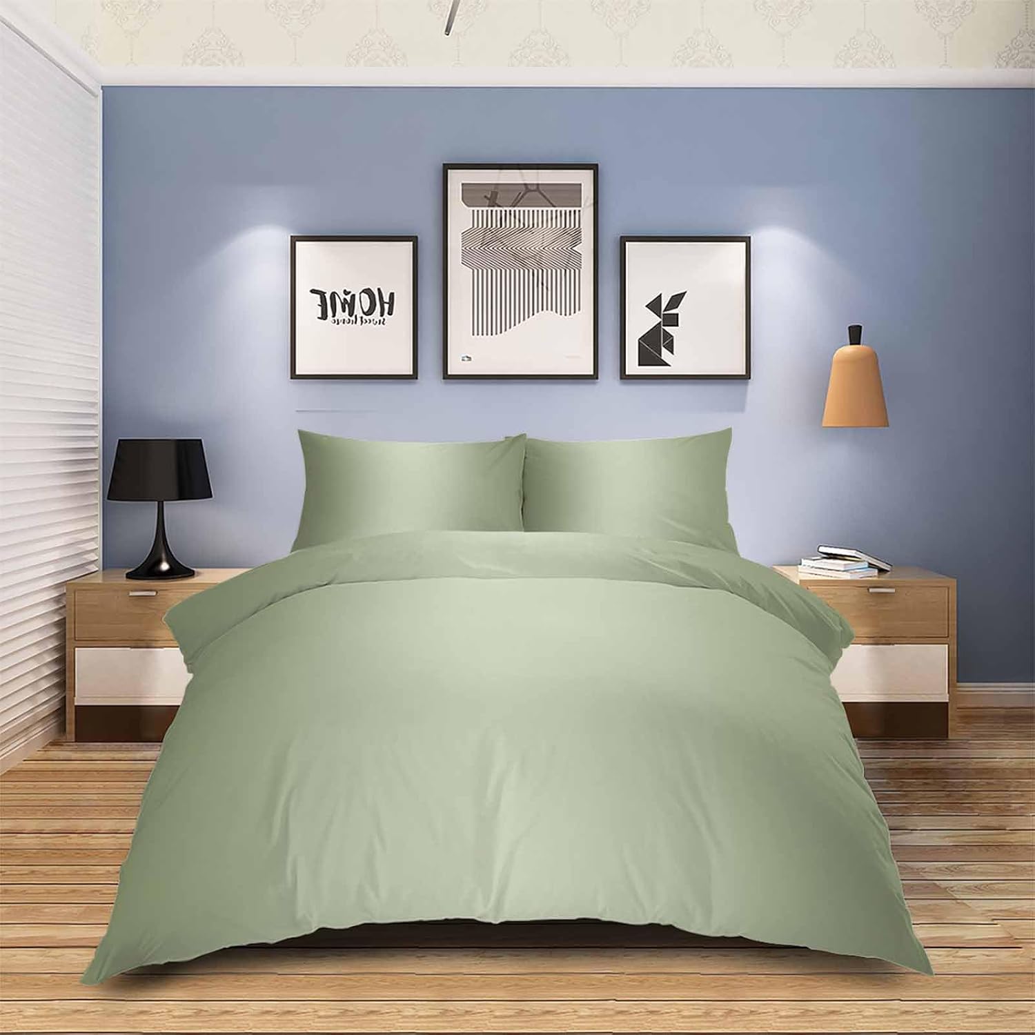 HELLOWINK King Size 3-Piece Duvet Cover Set