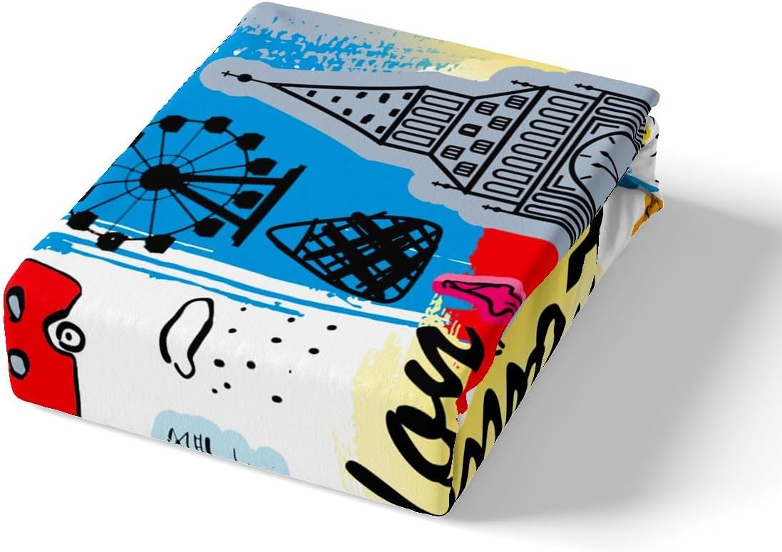 Feelyou London Themed Kids Duvet Cover Set