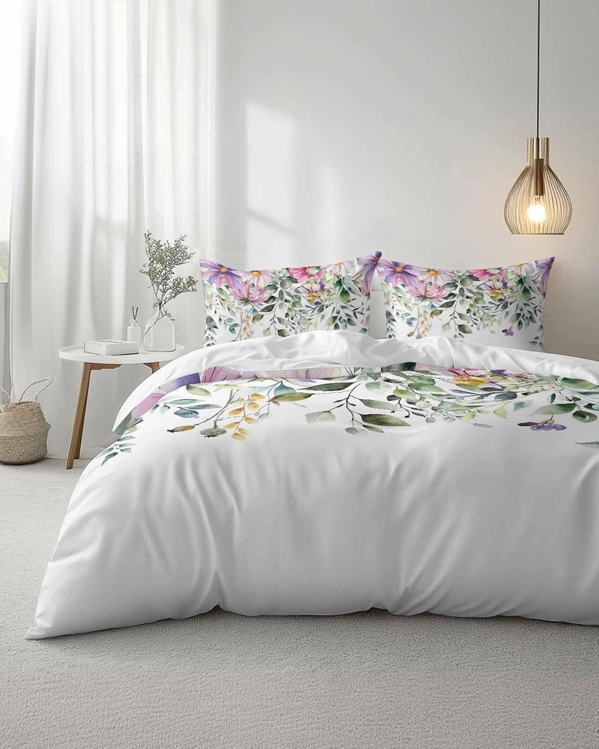 ZOE GARDEN Eucalyptus Duvet Cover Set 3 Piece