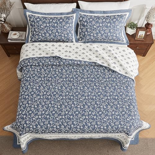 PANGUSHAN 102x120 Cotton Bedspread Set Reversible