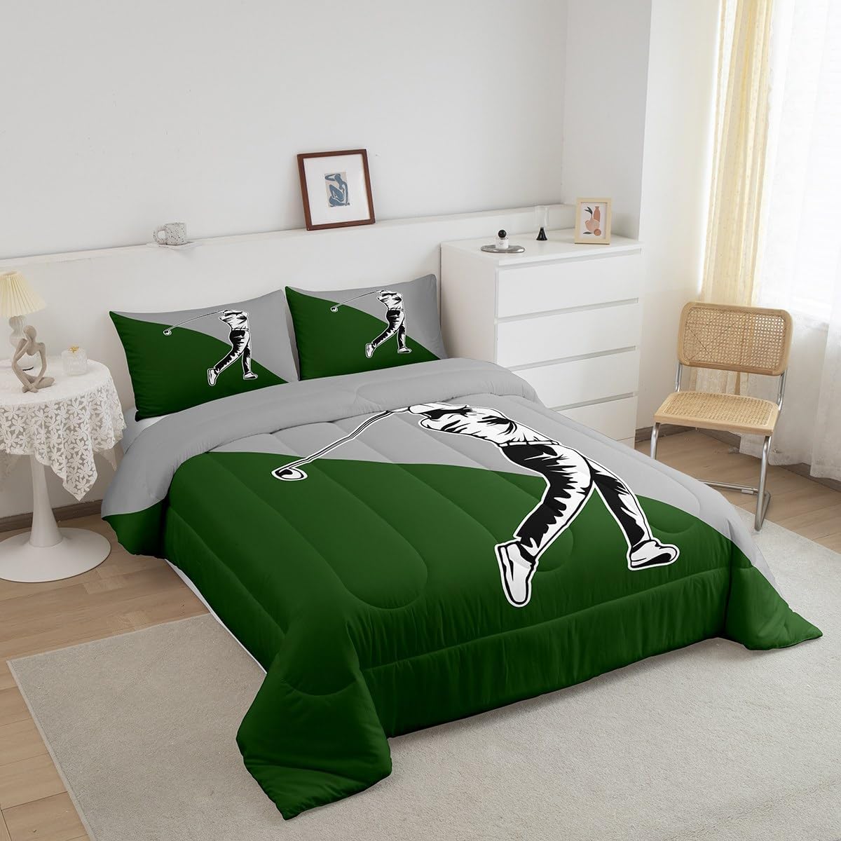 Manfei Golf Kids Comforter Set Full Size
