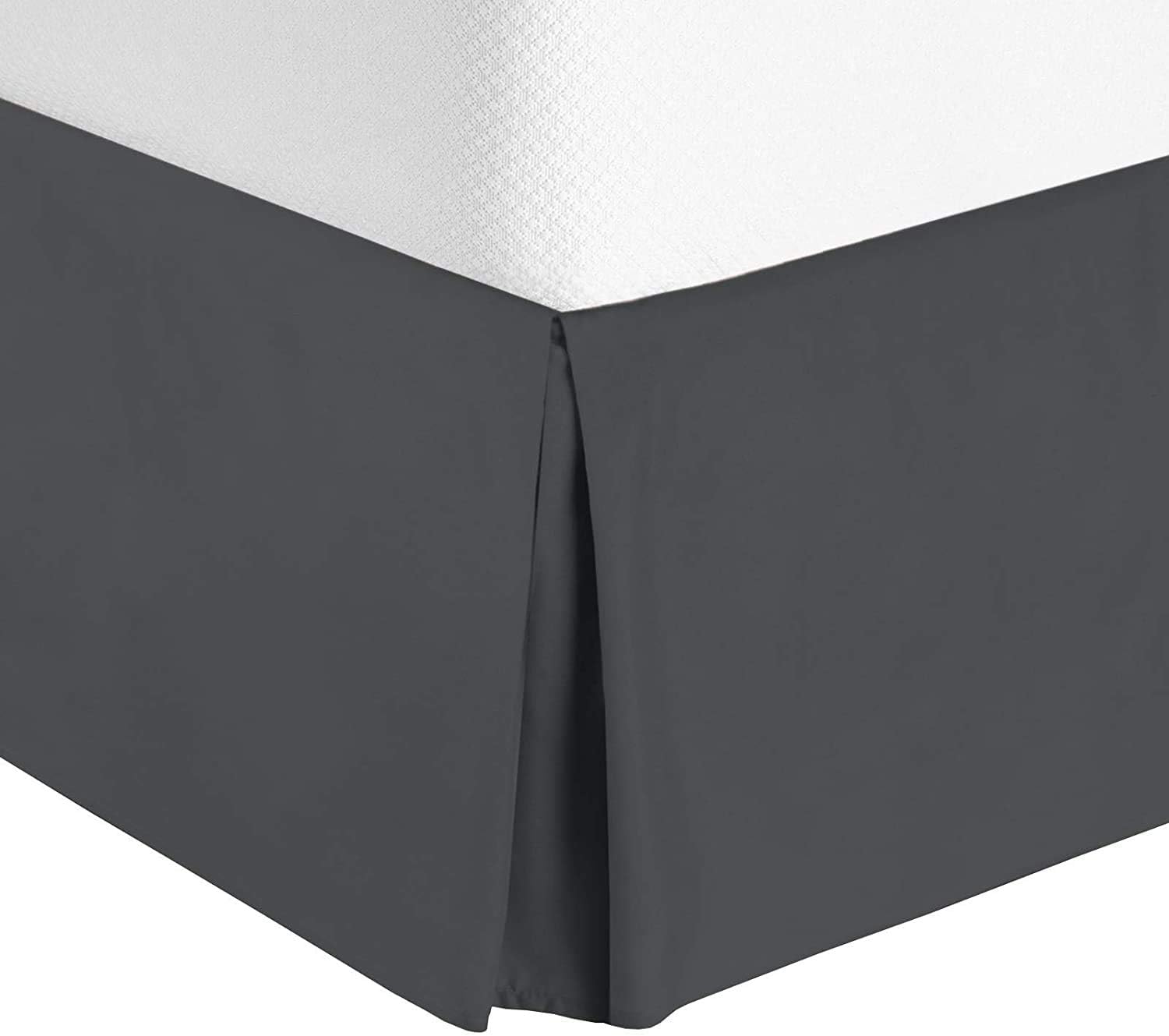 Zoyer Bed Skirt - Quadruple Pleated Grey King Size