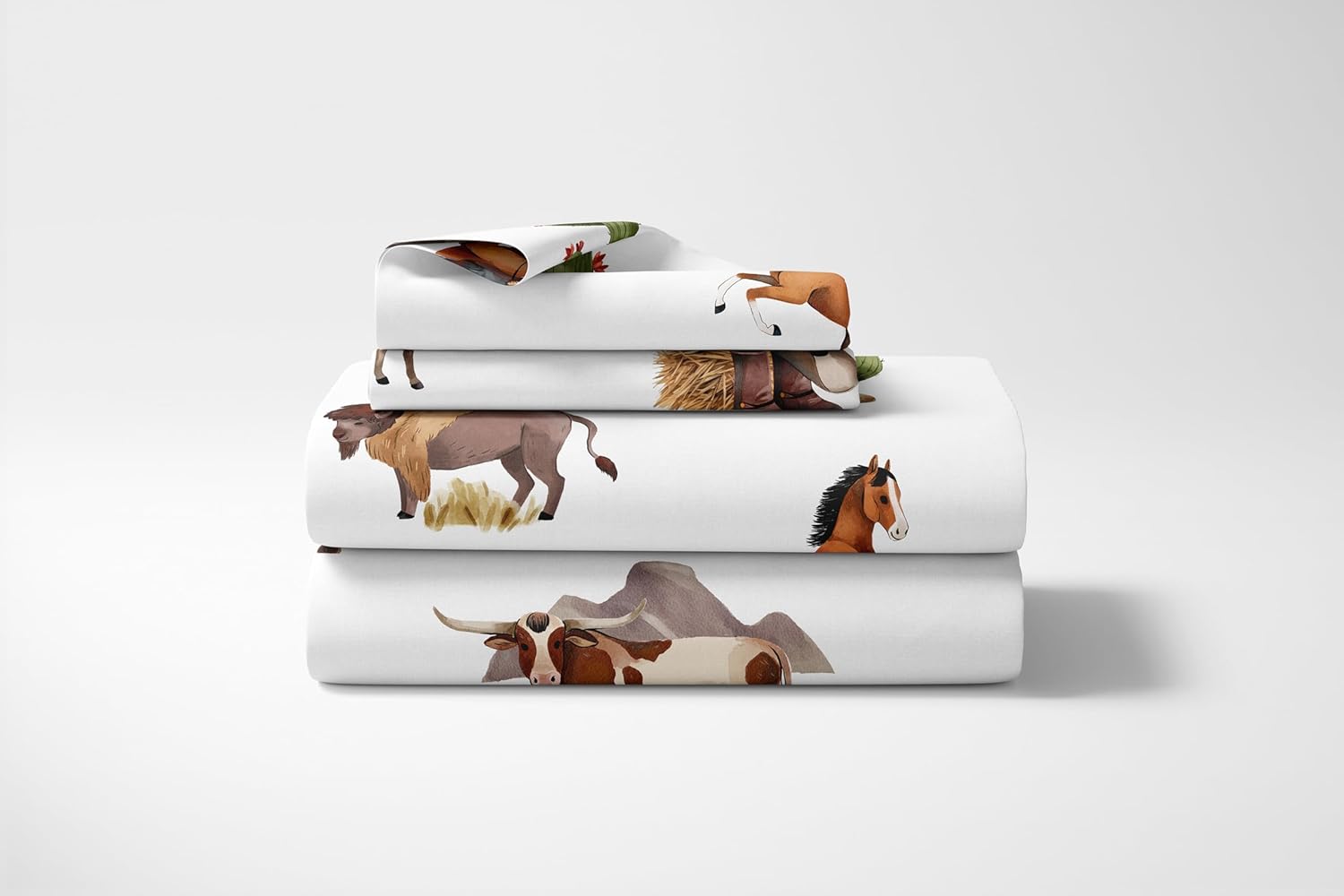 Sweet Jojo Designs Western Cowboy Boy Queen Sheet Set