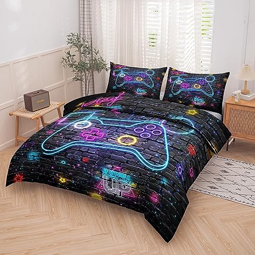 MWMWMW Gaming Comforter Set for Boys 5 pcs