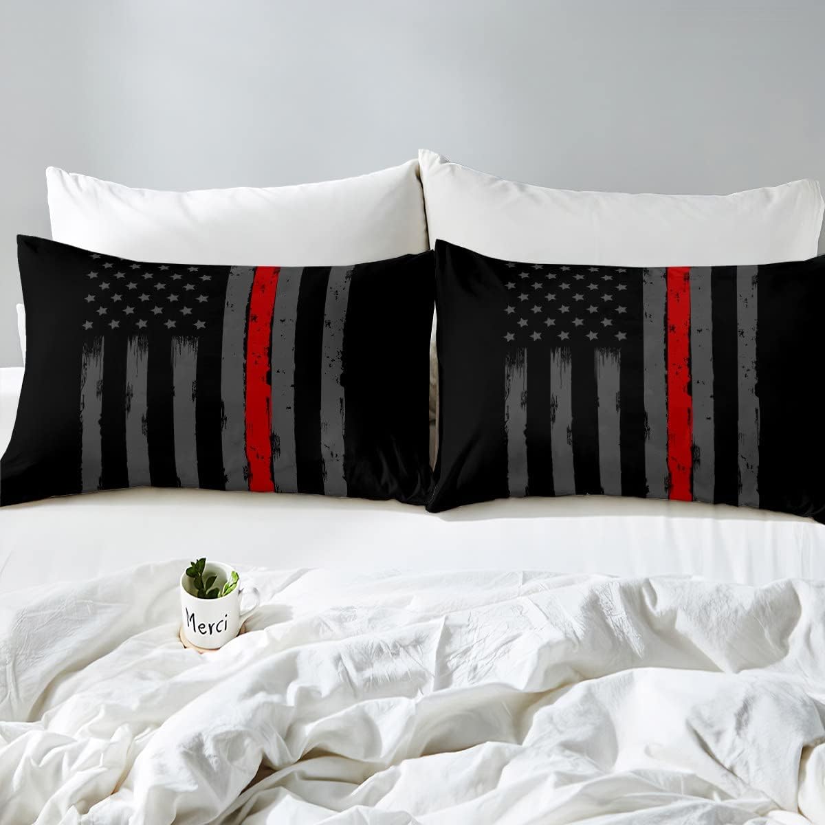 Erosebridal Queen Size Flag Bed Sheet Set