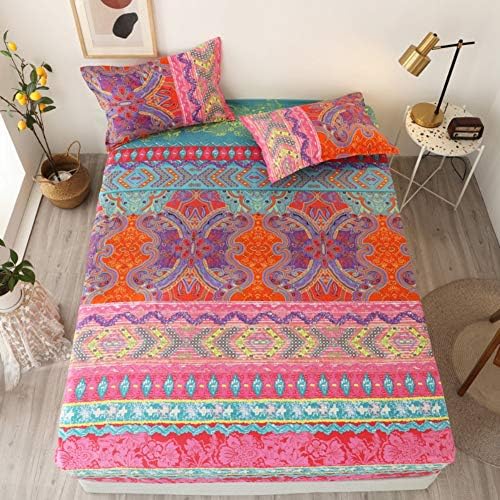 Feelyou Boho Bed Sheet Set Queen