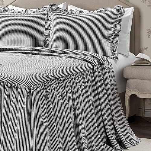 Lush Decor Ticking Stripe Bedspread 3 Piece Set