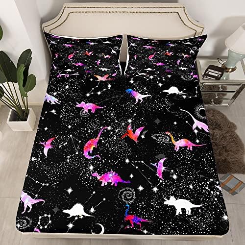 Erosebridal Dinosaur Silhouette Sheet Set for Kids