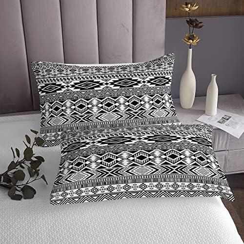Southwestern Quilt Set Queen Boho Aztec Bedspread Coverlet Set with 2 Pillow Cases