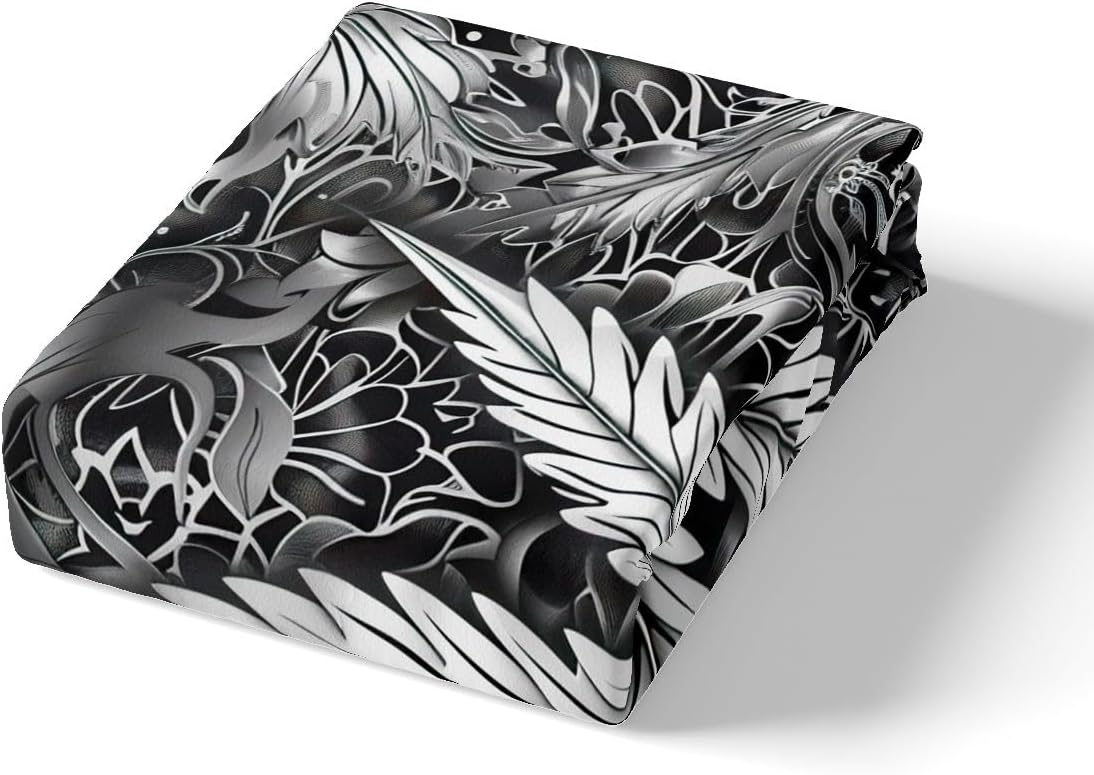 Feelyou Kids Psychedelic Leaf Sheet Set 4Pcs King Size