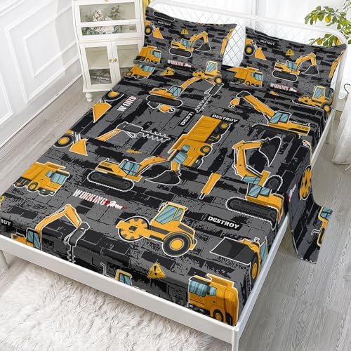 Smell Sunshine Truck Sheets Set 4Pcs for Kids
