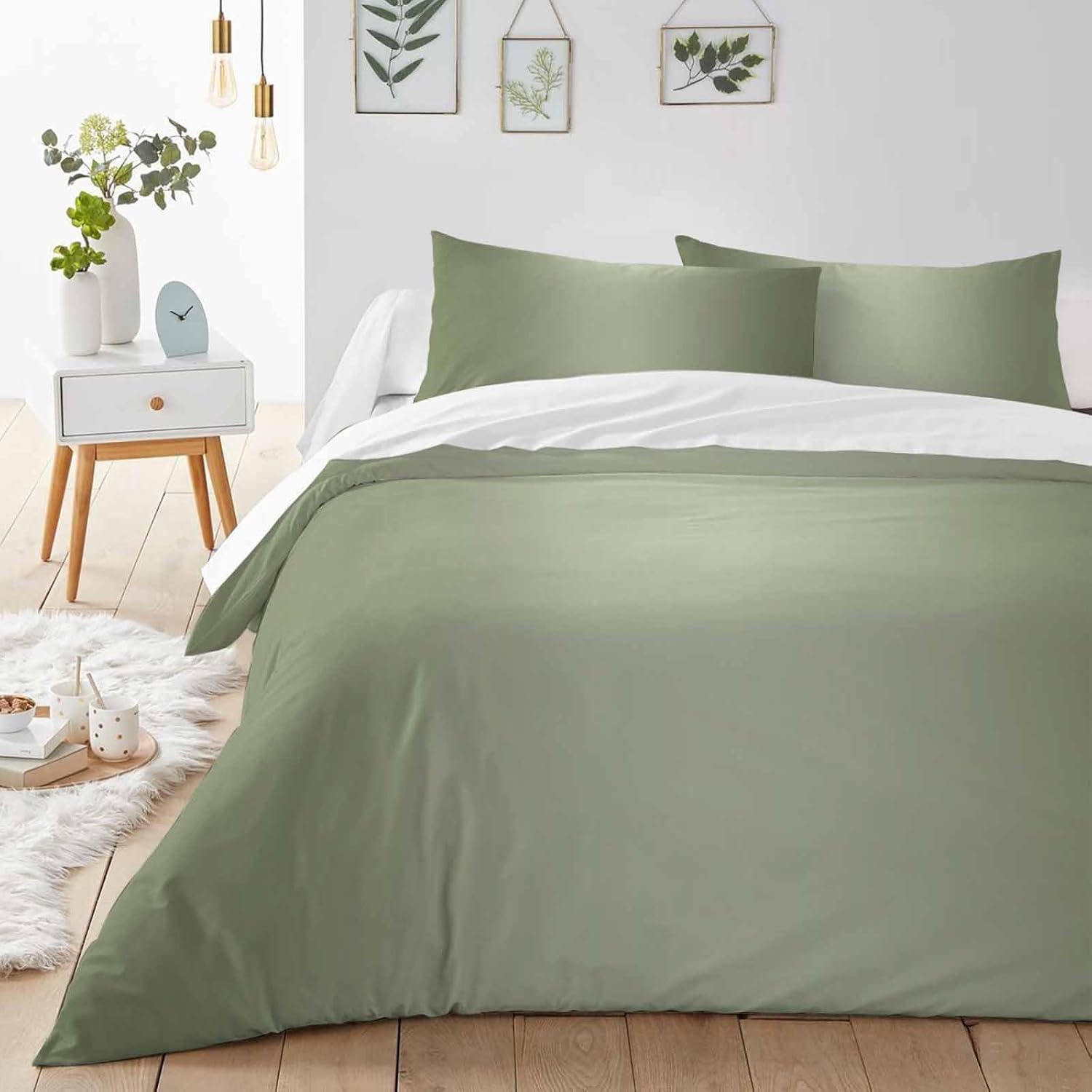 HELLOWINK King Size 3-Piece Duvet Cover Set