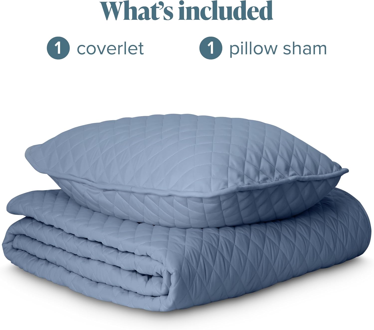 Bare Home Coverlet Set - Coronet Blue TwinTwin XL