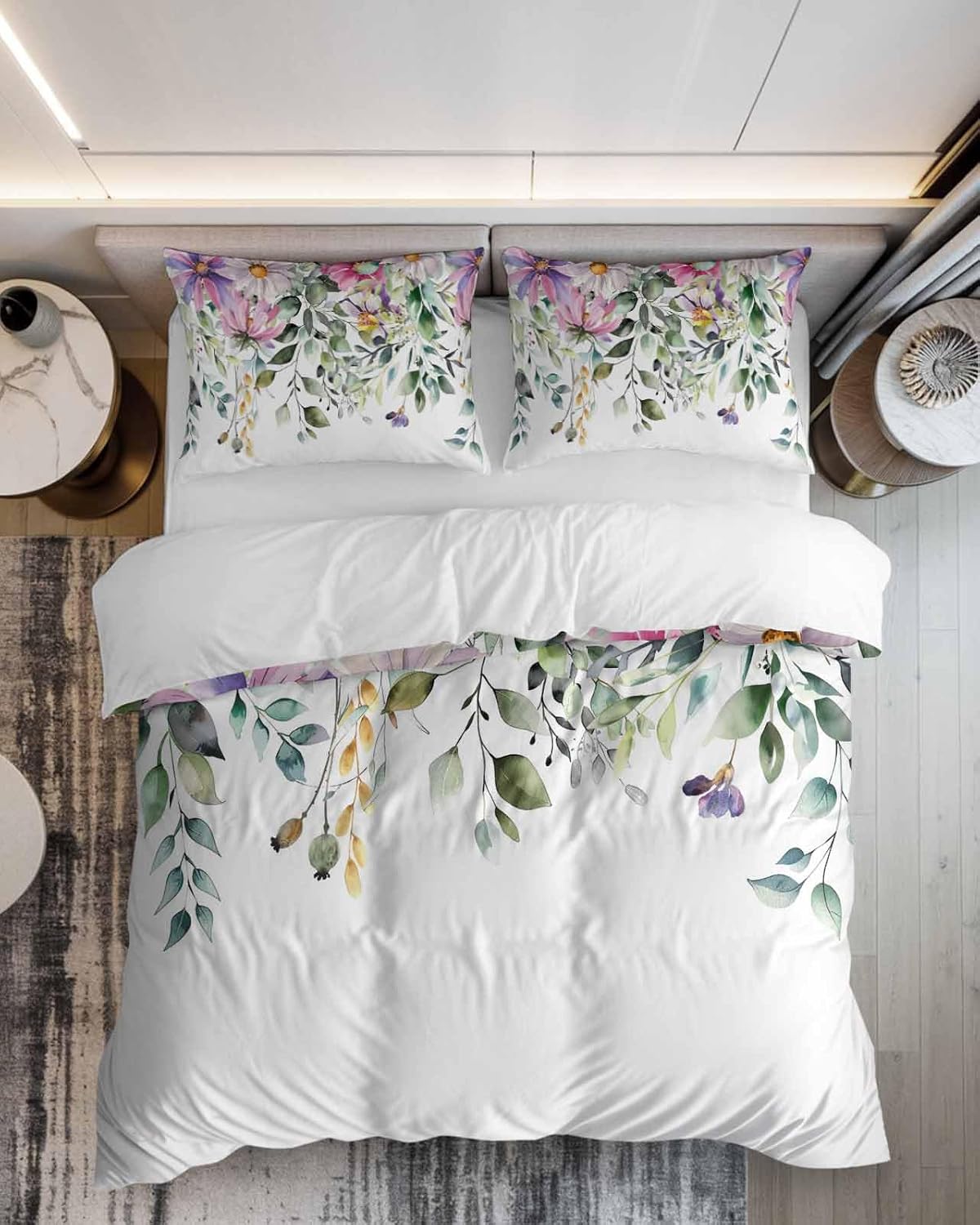 ZOE GARDEN Eucalyptus Duvet Cover Set 3 Piece