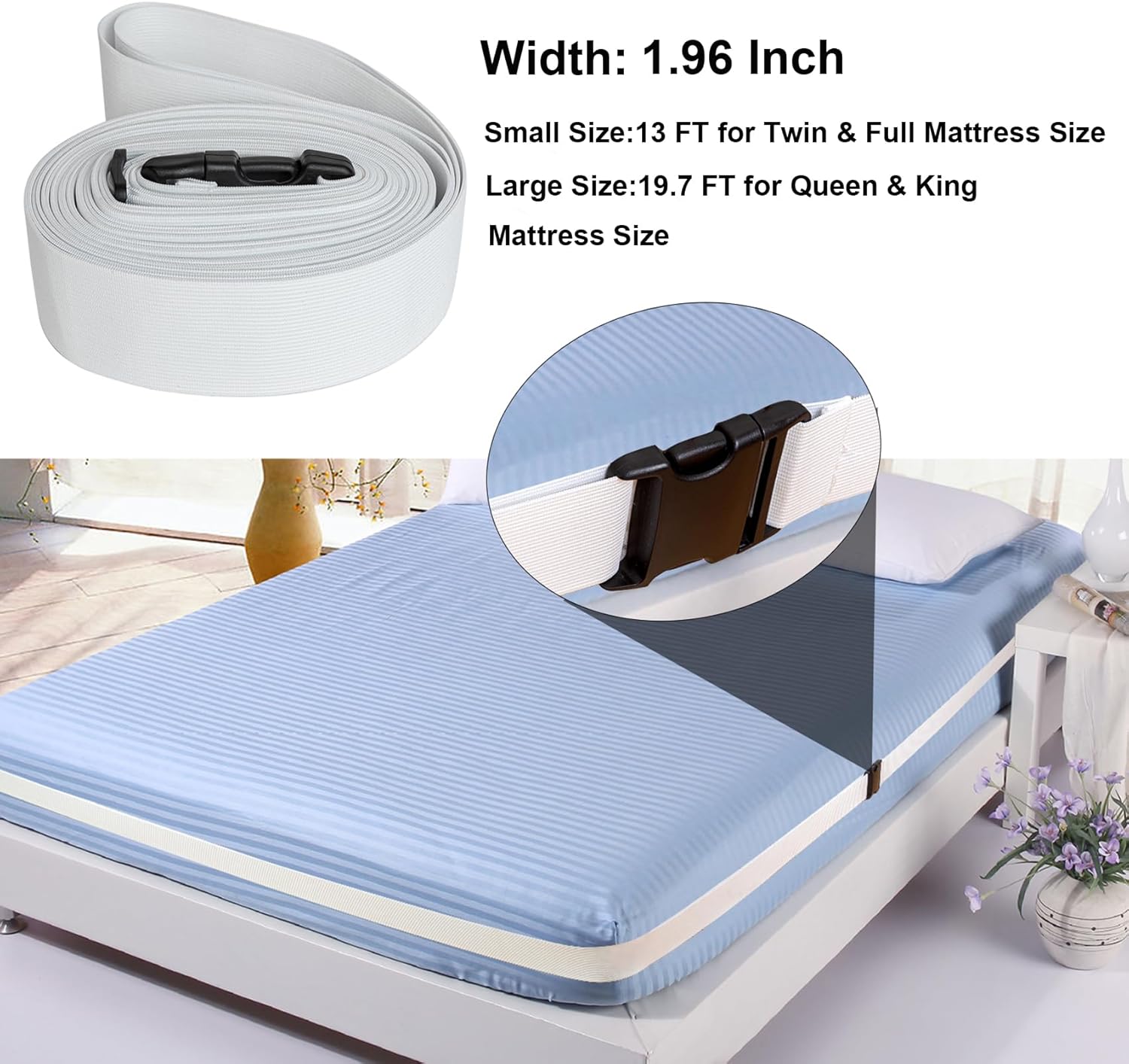 Kybitu Bed Sheet Holder Straps for Twin Full Mattress