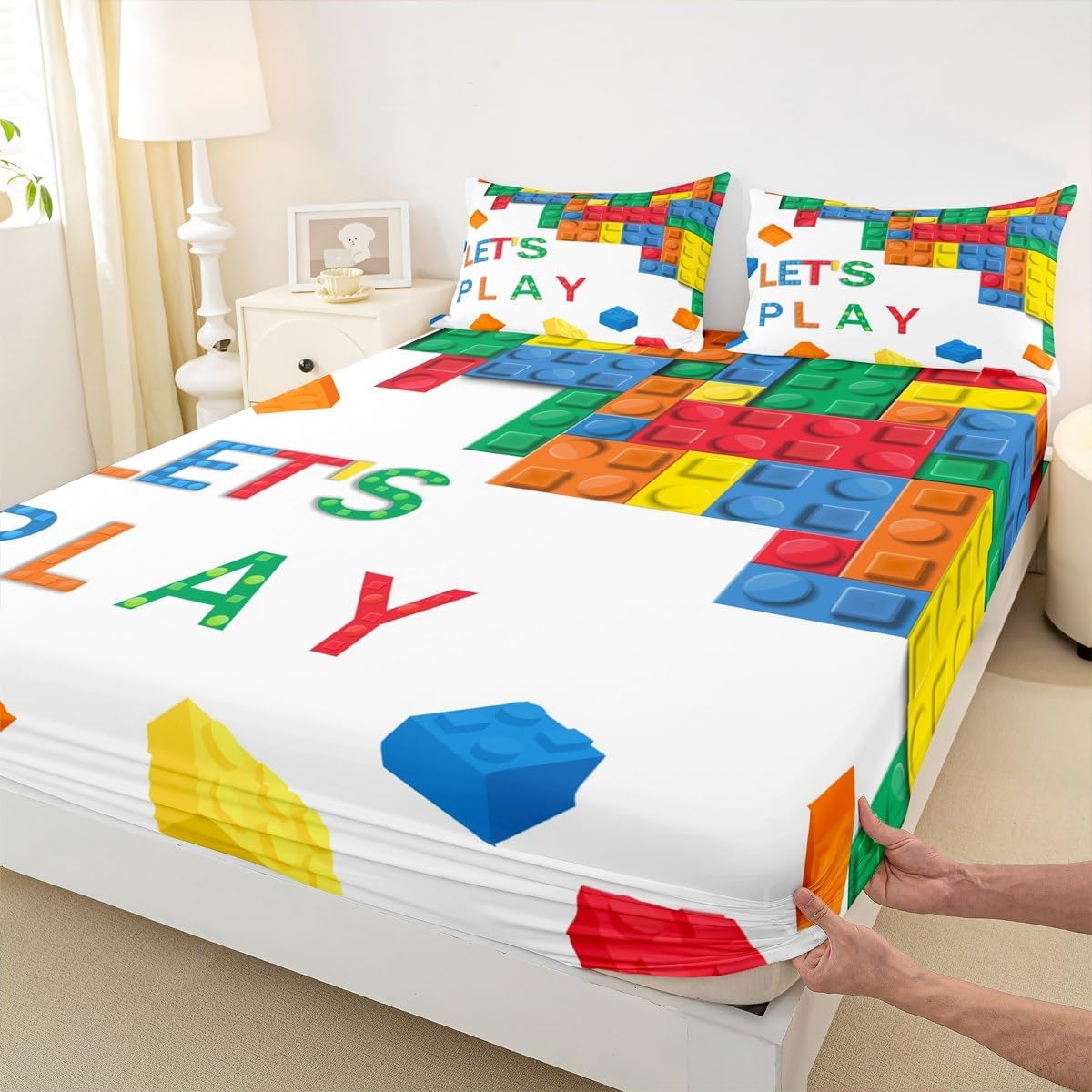 Feelyou King Size Kids Bed Sheet Set with Deep Pockets