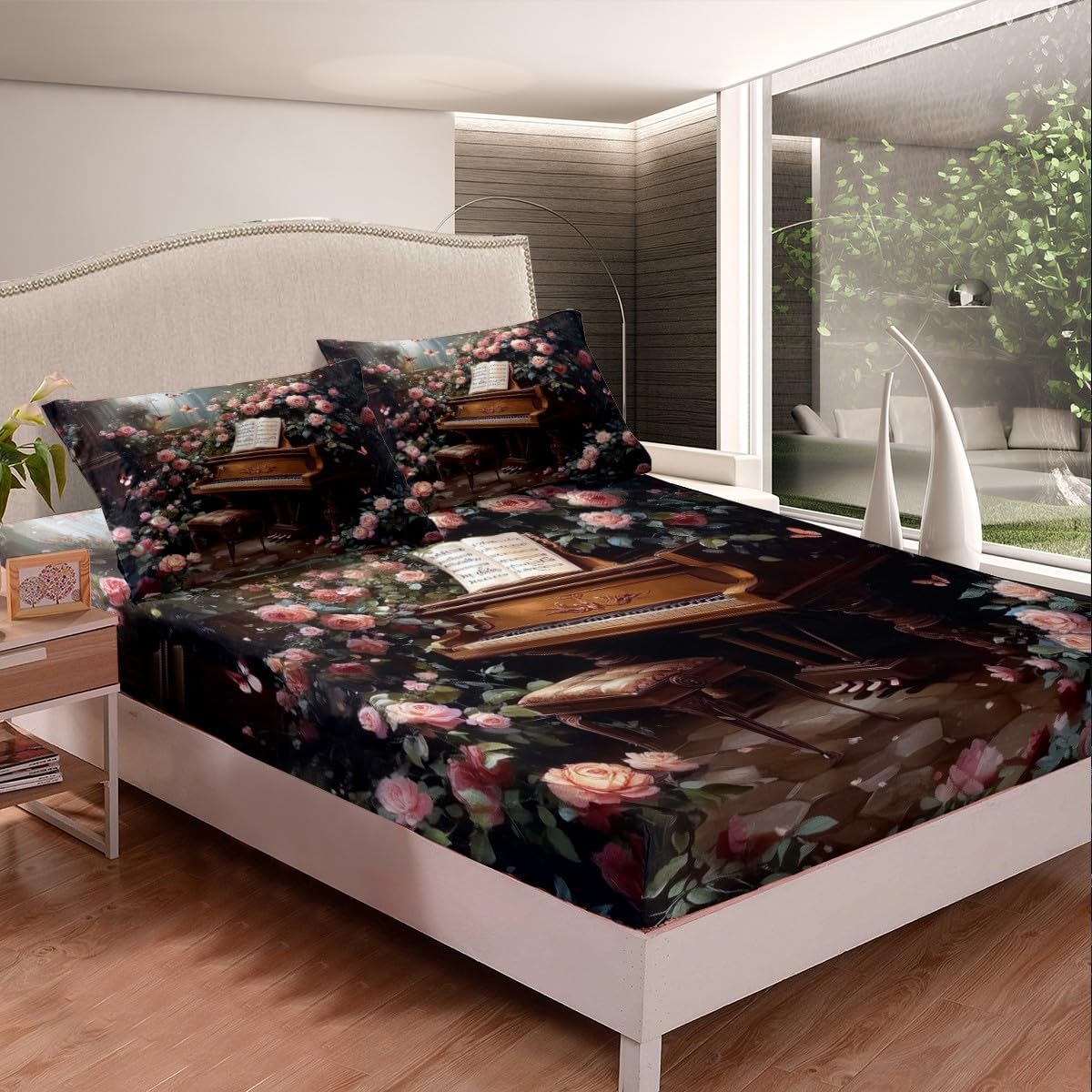 Manfei Piano Kids Sheet Set 4pcs Noble Pink Brown