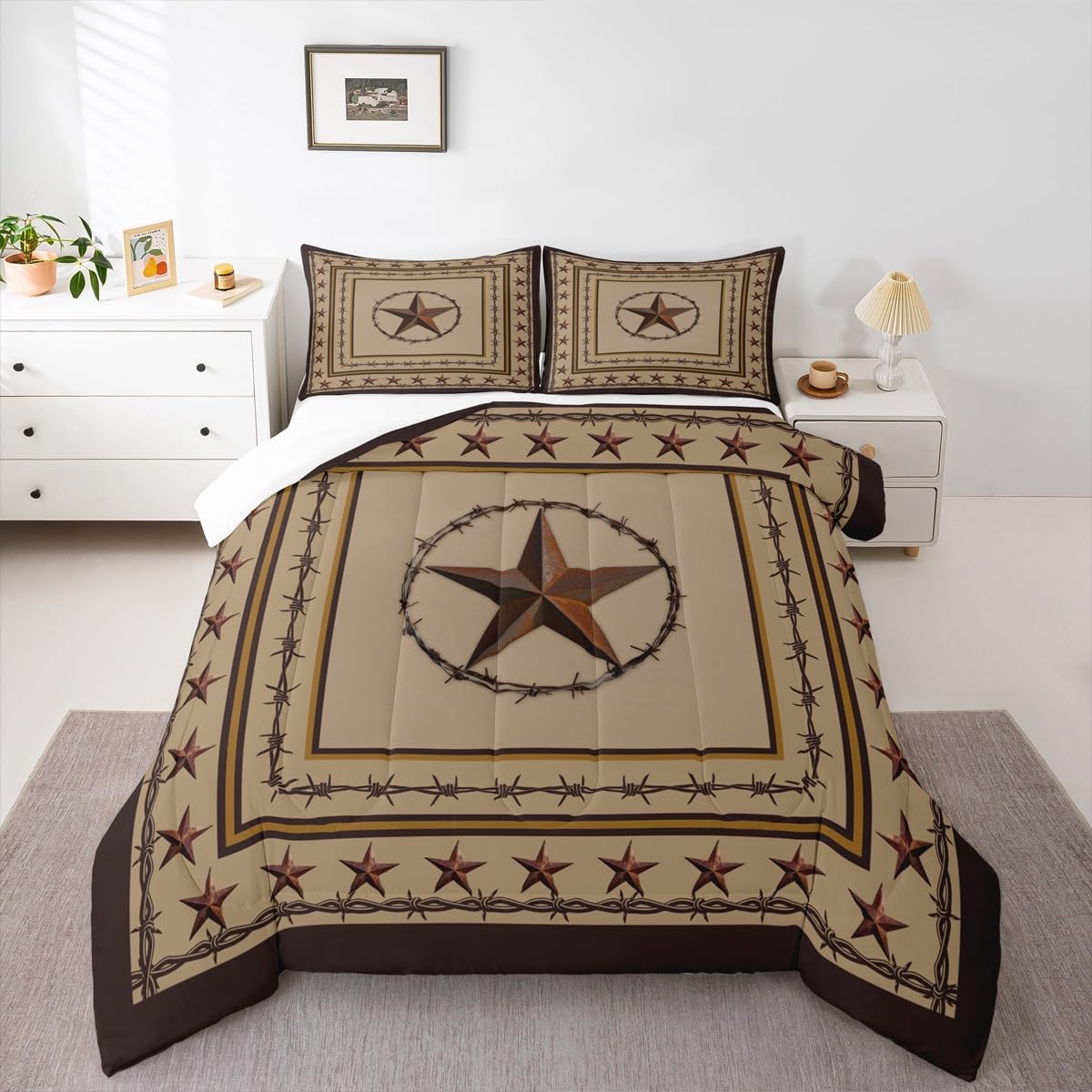 Western Texas Star Kids Comforter Set