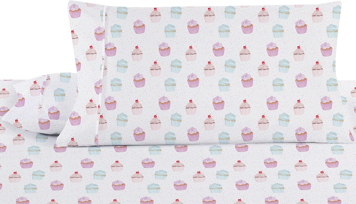 Softan Kids Bed Sheet Set Twin Size Ice Cream Pattern