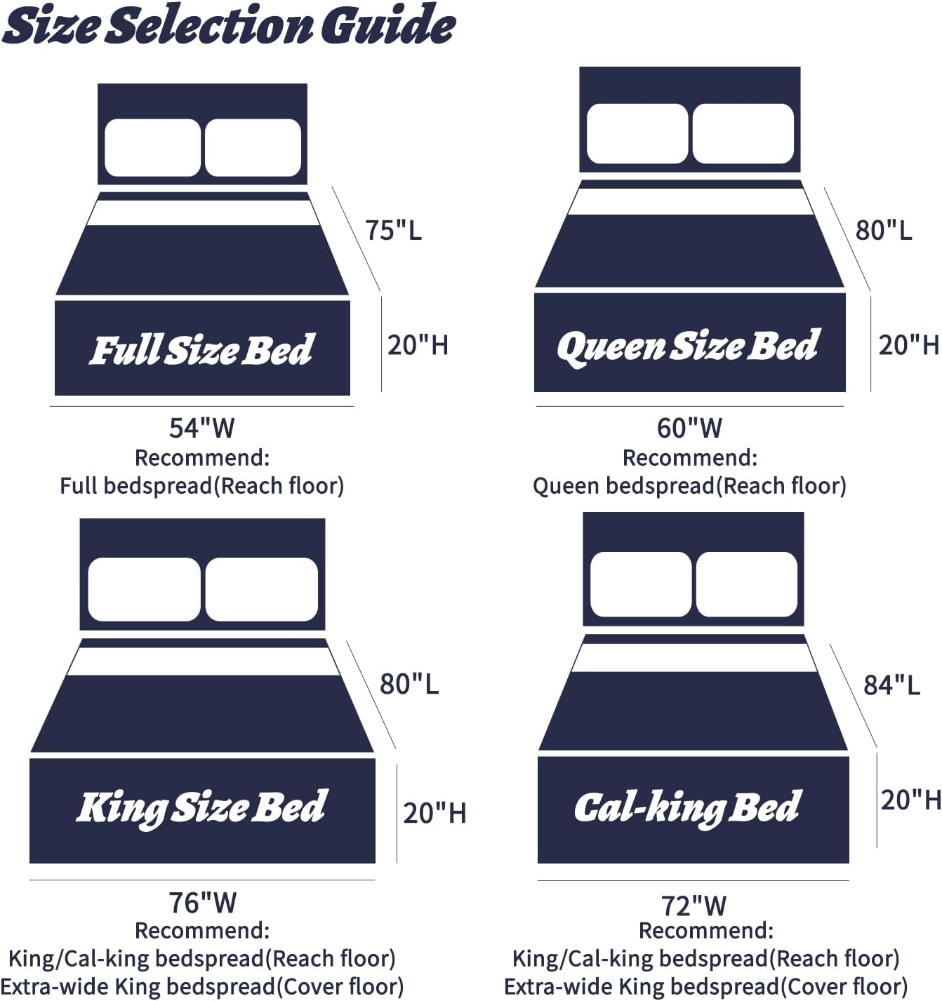 HZ HY Oversized King Bedspread Set 5 Piece 1