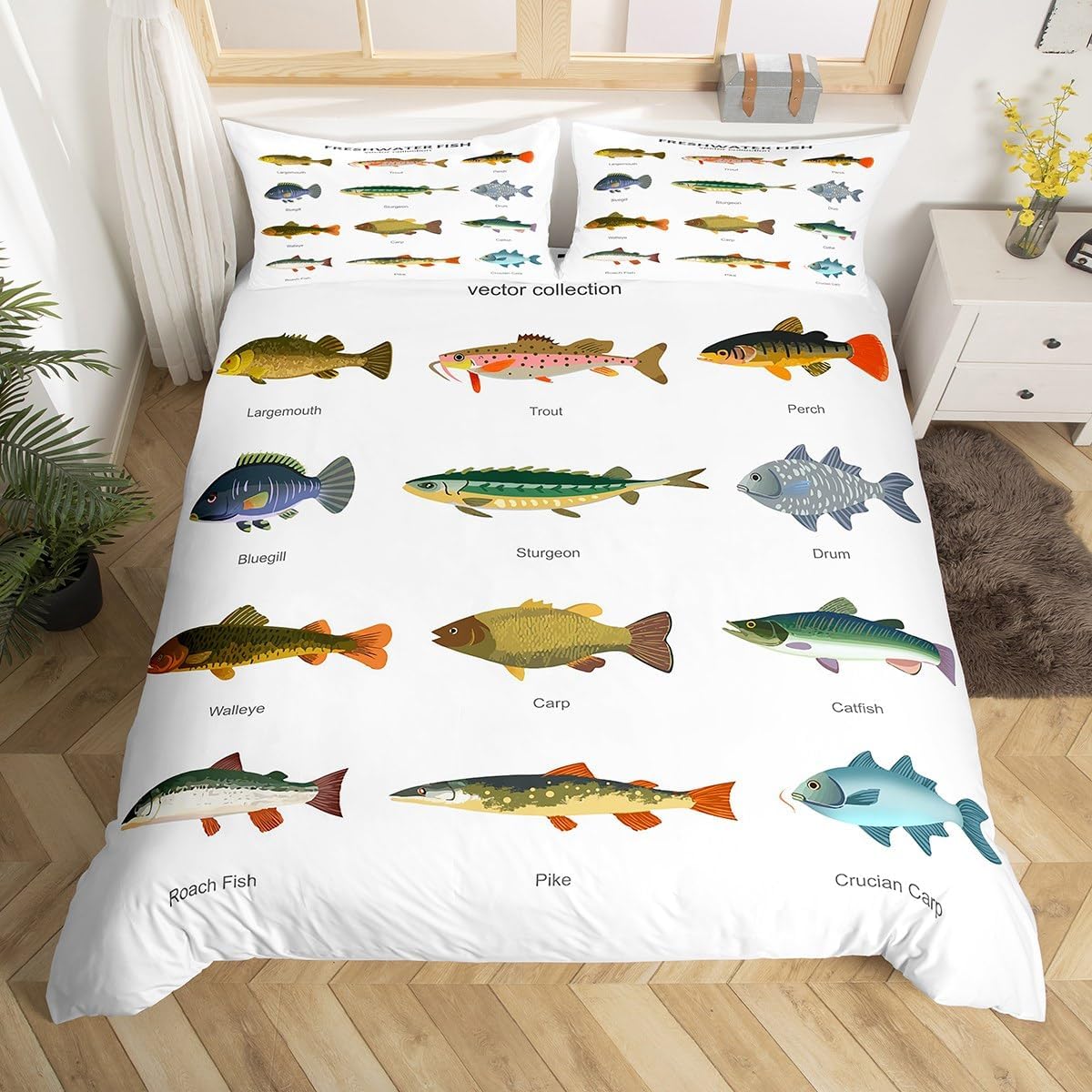 Feelyou 3D Print Duvet Cover Set for Kids and Teens