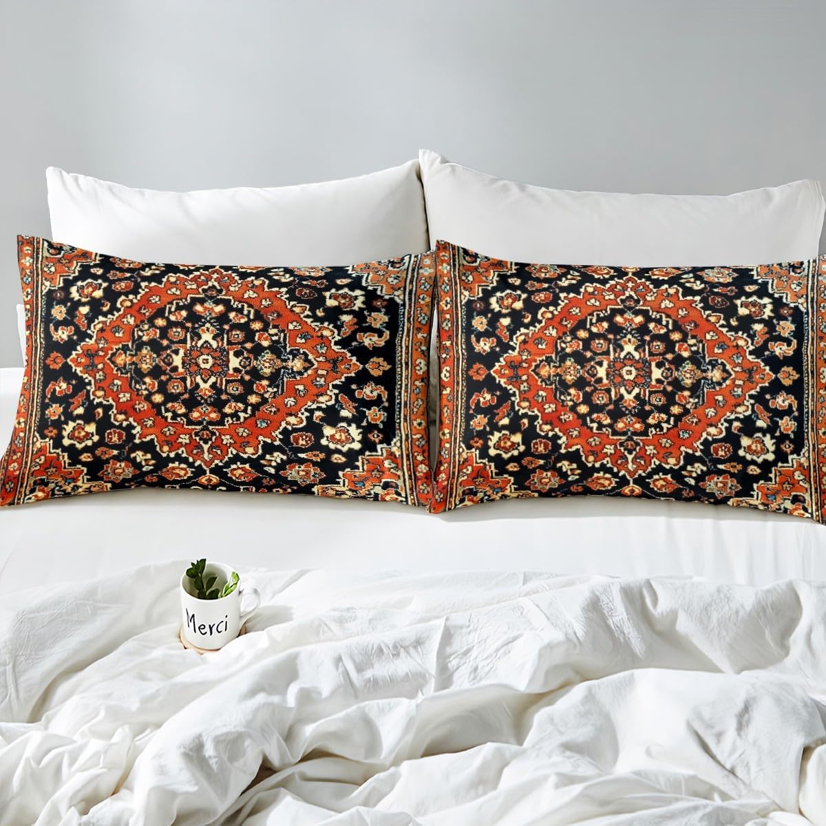 Homewish European Floral Pattern Queen Duvet Cover Set