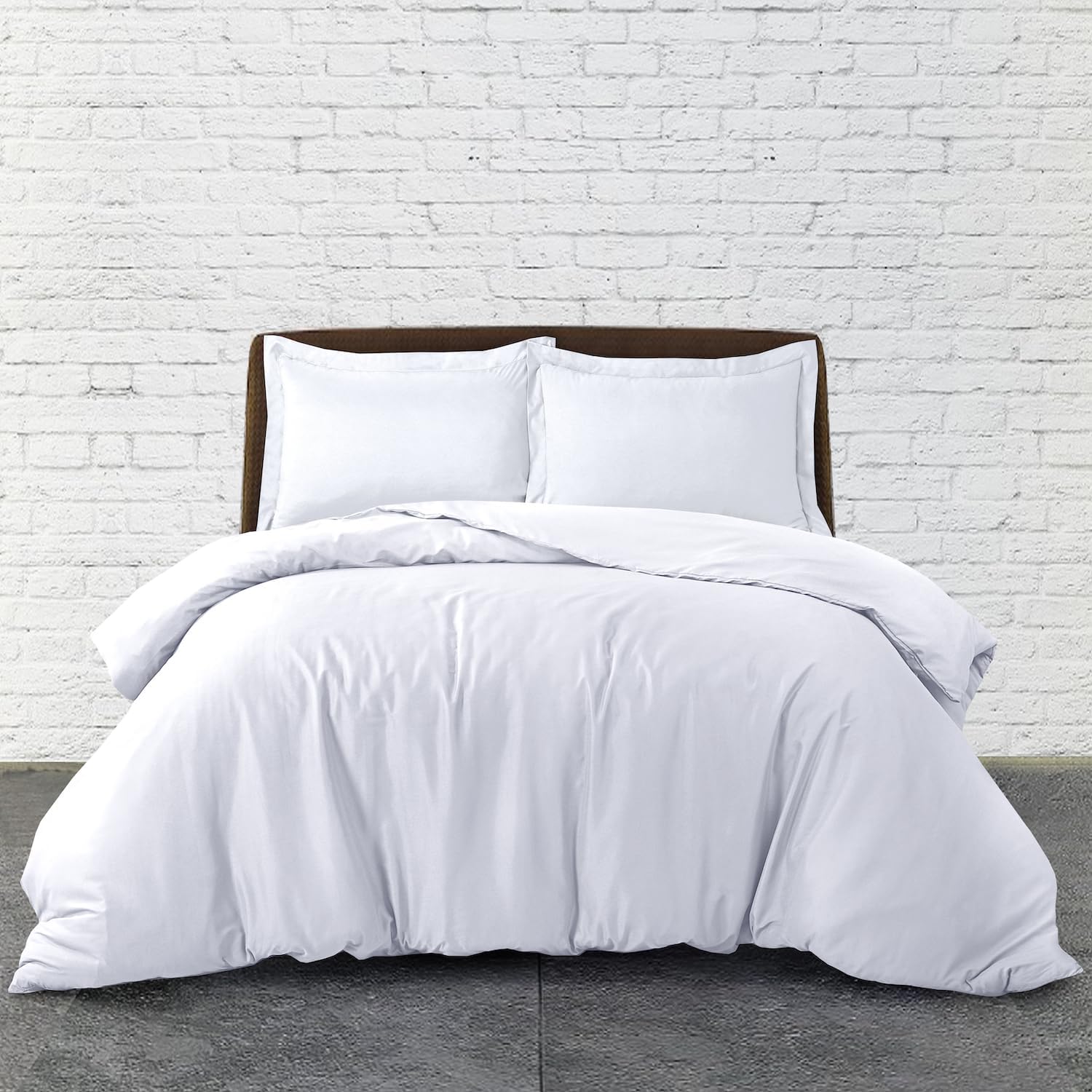 SereneSleep Cal King Duvet Cover Set - White